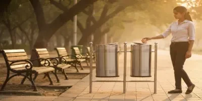 Pole Mounted Dustbin