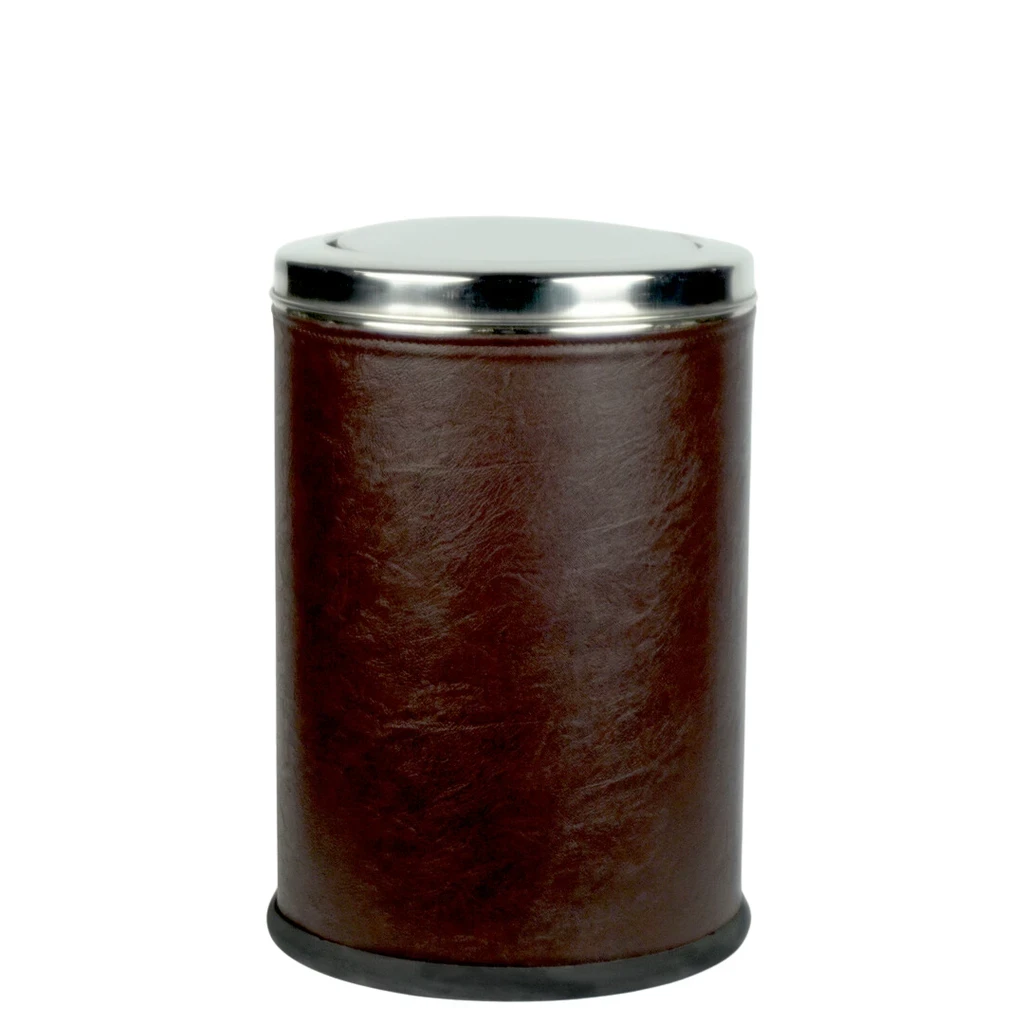 Steel Leather Dustbin