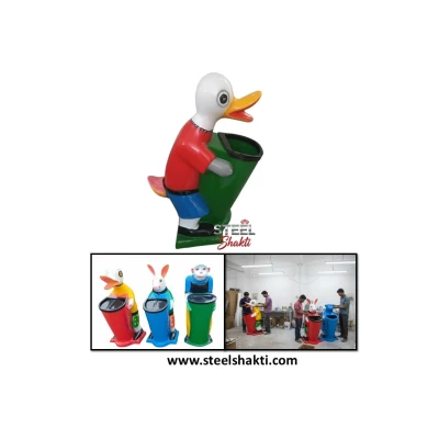 Buy FRP Duck Dustbin Online – Best Price - View 3 | Steel Shakti Fabrication