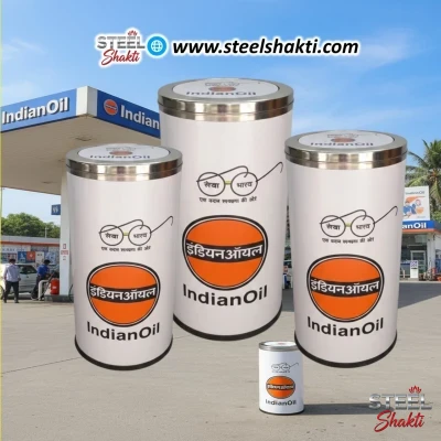 indian oil petrol pump commercial dustbin