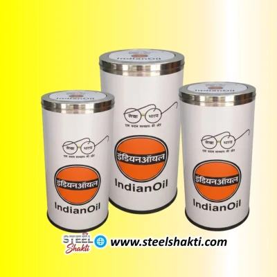 Steel Shakti Commercial Dustbin – Indian Oil Petrol Pump Waste Management Solution
