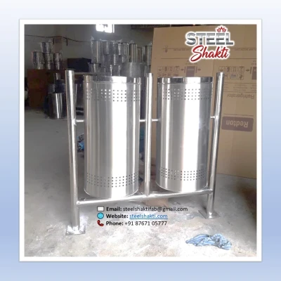 Stainless Steel Dustbin 100 Ltr – Premium Quality | Direct from SS Dustbin Manufacturer in Delhi