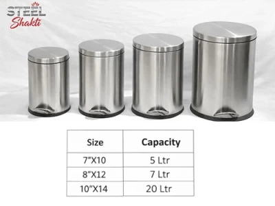 SS Pedal Bin Manufacturer & Supplier | High-Quality Stainless Steel Dustbins