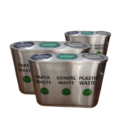 Click to view ss trio dustbin