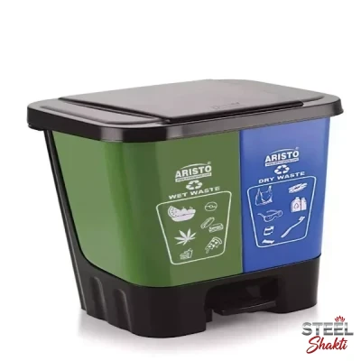 30L plastic kitchen waste dustbin with pedal lid