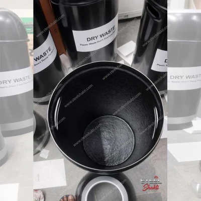 Open Top Bullet Dustbin made from FRP material
