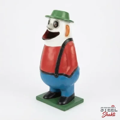 FRP Snowman Cartoon Dustbin