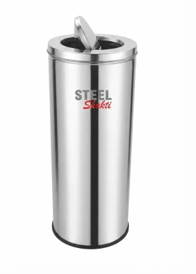 40l stainless steel swing dustbin – 12×24 inch