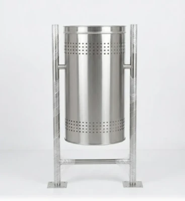 Perforated Pole Mounted Dustbin