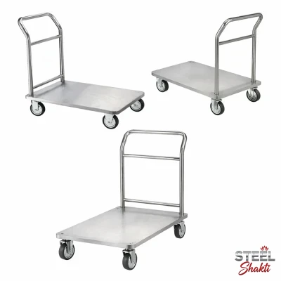 SS Platform Trolley 220 kg | Stainless Steel Platform Trolley