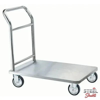 stainless steel platform trolley 220 kg capacity
