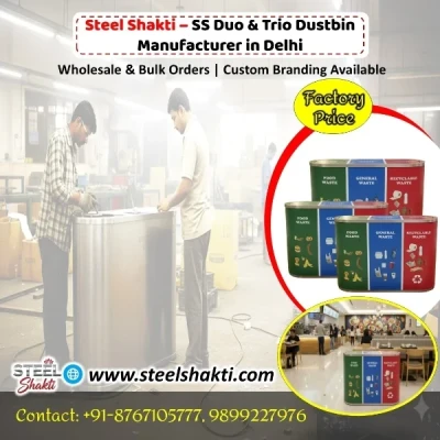SS Duo & Trio Dustbins - Bulk Orders