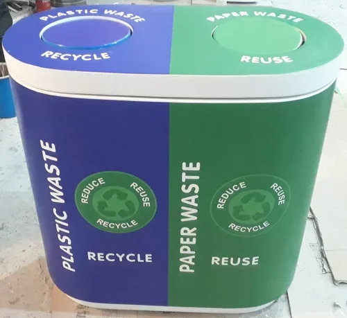 27 Inch FRP Duo Dustbin (120 Ltr) - 2-in-1 Segregation Bin